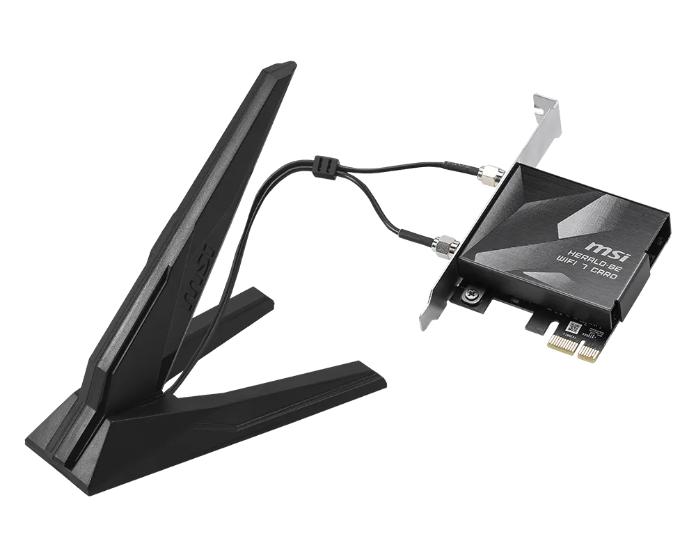 HERALD BE9400 WiFi 7 PCIe | Karty Sieciowe - Image 3