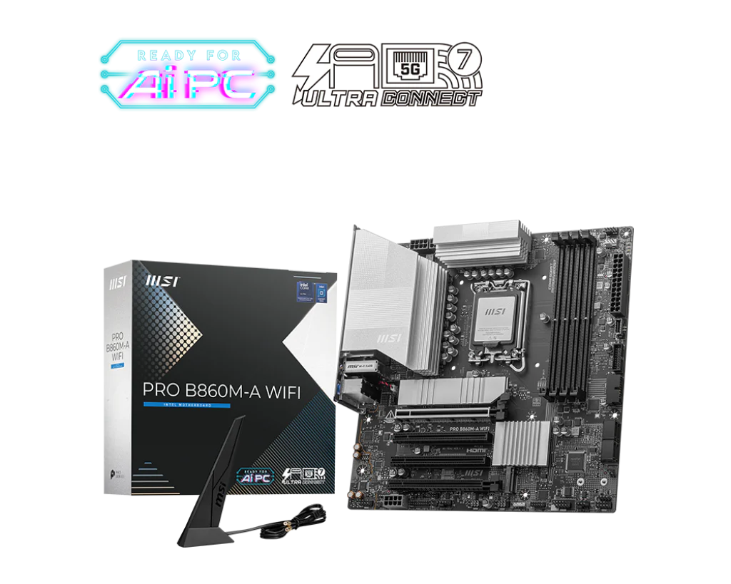 MSI PRO B860M-A WIFI – Płyta główna mATX LGA1851 Wi-Fi 7 - Image 2